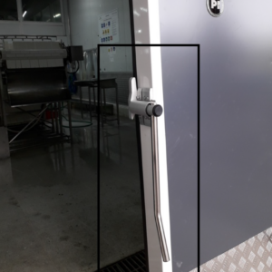 Maneta exterior puerta frigorifica corredera Aluminio