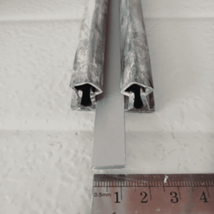 Porta burlete perimetral doble abatir aluminio