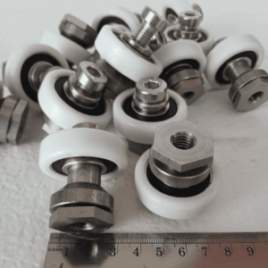 Rueda puerta corredera de caida