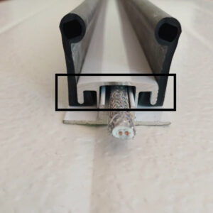 Tapa porta burlete y resistencia aluminio burlete "J"